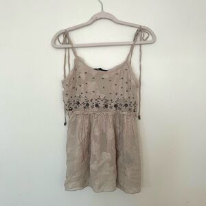 JACQUARD STRAPPY TOP ZW COLLECTION